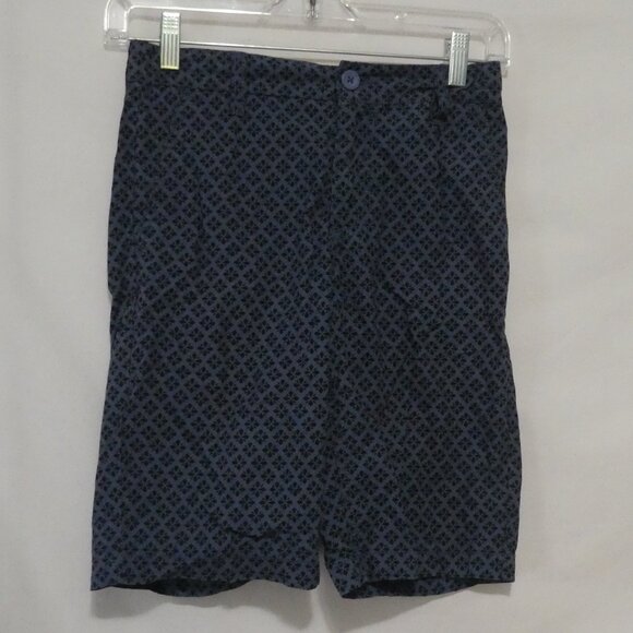 OLD NAVY - size 10 regular | Blue Shorts With Black Pattern Design - Picture 1 of 14